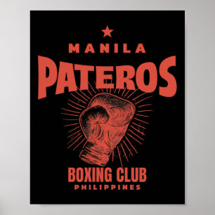 Póster Club de boxeo Pateros Manila en Filipinas