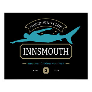 Póster Club de buceo Innsmouth Lovecraftian