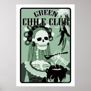 Póster club de chile verde