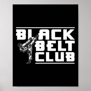 Póster Club de Cinturón Negro - Cinturón negro Karate
