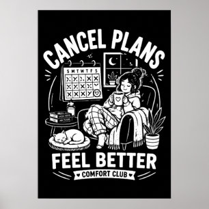 Póster Club de Consuelo para Cancelar Planes