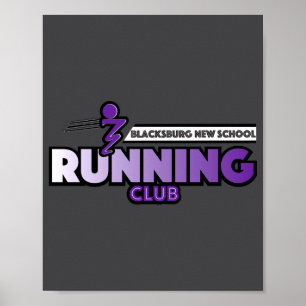 Póster Club de Corredores de la Nueva Escuela de Blacksbu