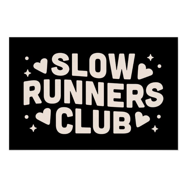 Póster Club de corredores lentos (Anverso)