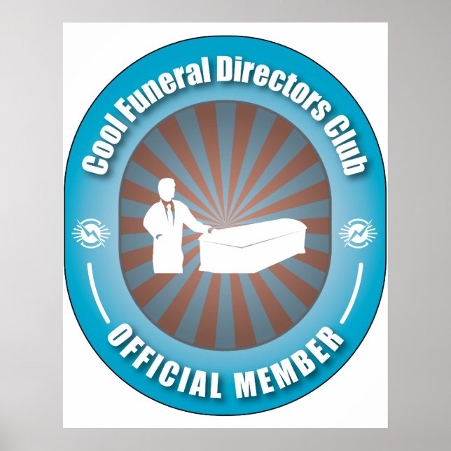 Póster Club de Directores de Funerales Geniales (Frente)