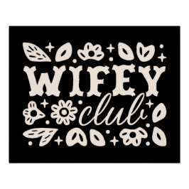 Póster club de esposas vaquera oscuro romance western neg