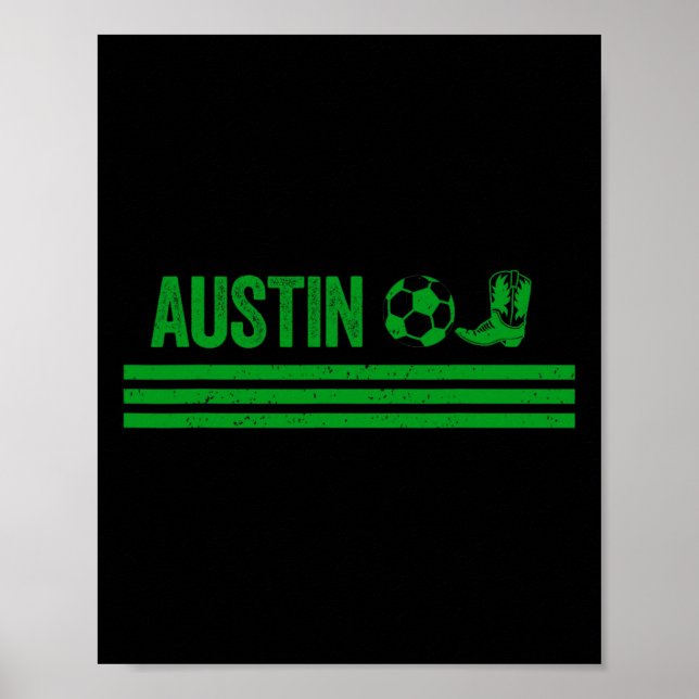 Póster Club de Fútbol Austin Cowboy Boot (Frente)