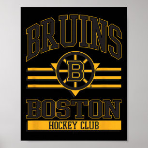 Póster Club de Hockey Boston Bruins Blanco Licencia Ofici