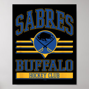 Póster Club de Hockey Buffalo Sabres Blanco Oficialmente