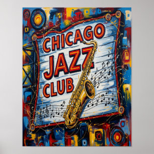 Póster Club de Jazz de Chicago