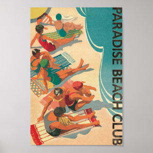 Póster Club de la playa del paraíso