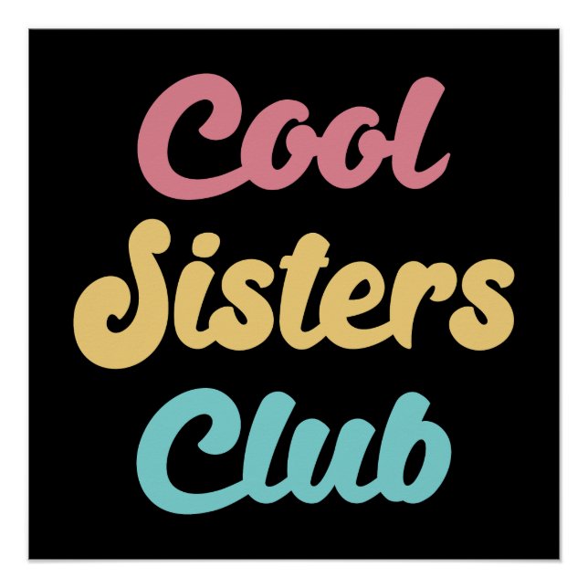 Póster Club de las Hermanas Geniales II (Anverso)