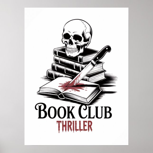 Póster Club de Lectura de Thriller (Frente)