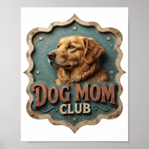 PÓSTER CLUB DE MADRE PERRA NARANJA LIMPIO