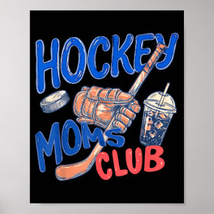Póster Club de madres de hockey Día de las madres Día del