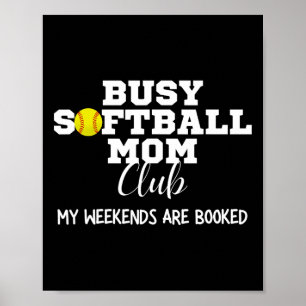 Póster Club de mamás suaves ocupadas Mi fin de semana est