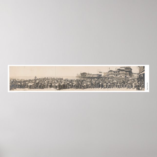 Póster Club de Motocicletas Los Ángeles en Venecia, Calif (Frente)