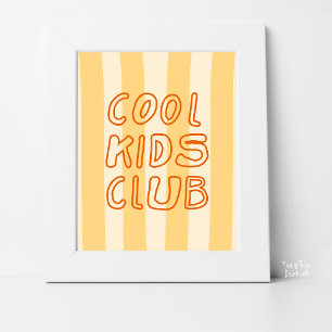 Póster Club de Niños Geniales Amarillo Mantequilla con Ra