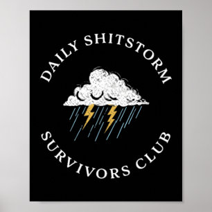 Póster Club de Supervivientes de la Tormenta Diaria Diver