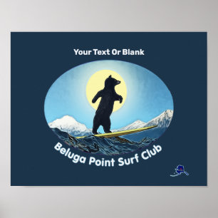 Póster Club de Surf Beluga Point