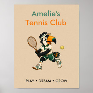 Póster - Club de Tenis para Niños Motivacional Per