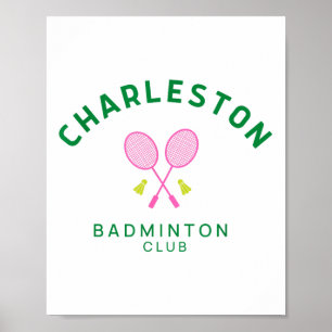 Póster Club de Tennis Badminton de Charleston