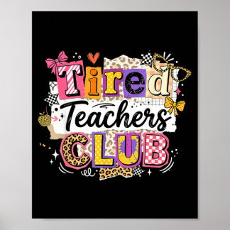 Póster Club de Verano de Maestros Cansados Profesor Diver