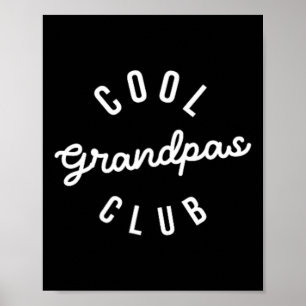 Póster Club Guay Grandpas de la camiseta del Día del Padr
