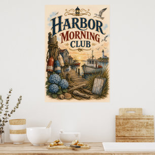 Póster Club Matutino del Puerto Faro Costero