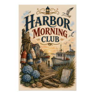 Póster Club Matutino del Puerto Faro Costero