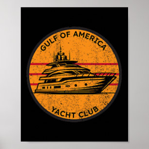 Póster Club Náutico Del Golfo De Estados Unidos Trump