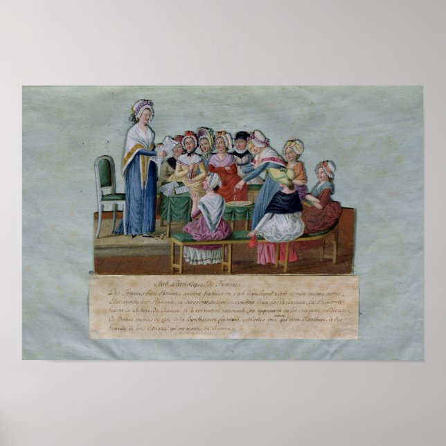 Póster Club Patriótico Femenino (Frente)