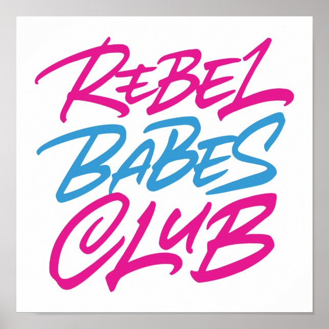 Póster Club Rebel Babes (Frente)