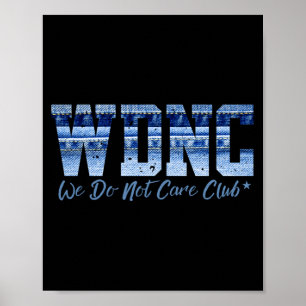 Póster Club Retro Wdnc _ No Nos Importa, Jeans De Mezclil
