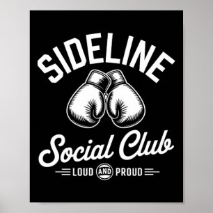 Póster Club Social Al Margen Del Boxeo Mma Fuerte Y Orgul
