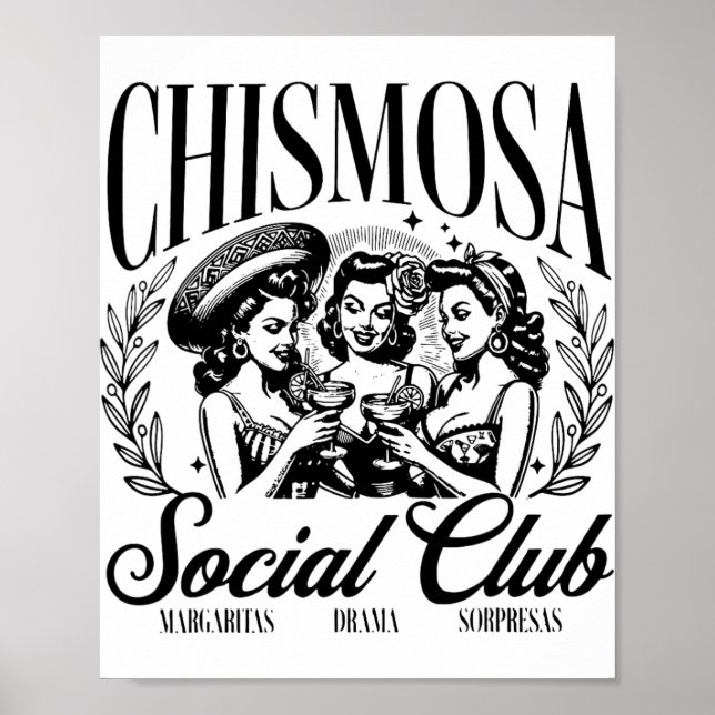 Póster Club Social Chismosa (Frente)