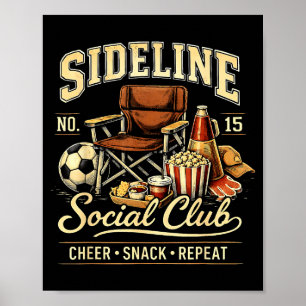 Póster Club Social de Banda Lateral Masticar Repetición M