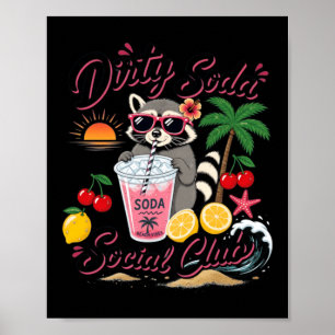 Póster Club Social de Soda Sucia Vacaciones de Verano del