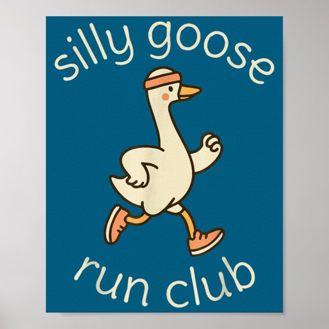 Póster Club Sport Silly Marathon Gymer Running Goose Runn (Frente)