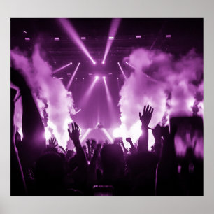 Póster Club Vibe: Fiesta de baile de Silhouette 2020