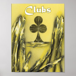 Póster Clubes de negro a amarillo