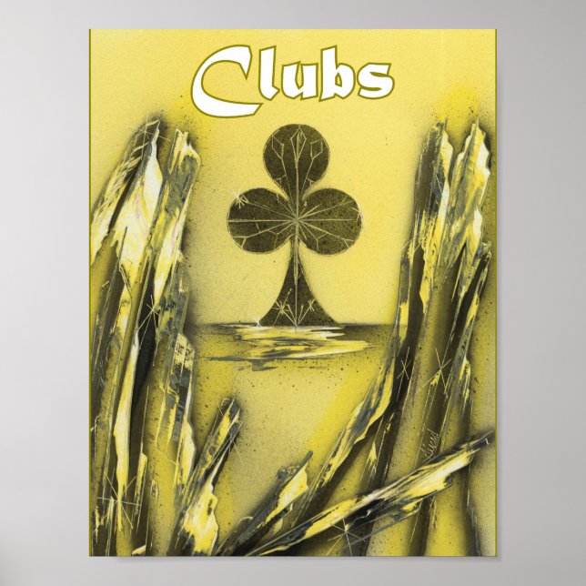 Póster Clubes de negro a amarillo (Frente)