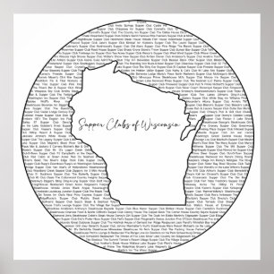 Póster Clubes de suplentes de Wisconsin