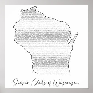 Póster Clubes de suplentes de Wisconsin