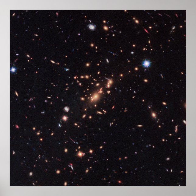 Póster Clúster de galaxia masiva Macs J2129-0741 (Frente)