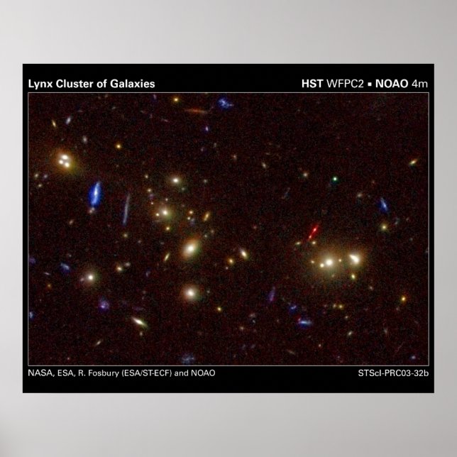 Póster Clúster Lynx de galaxias (Frente)