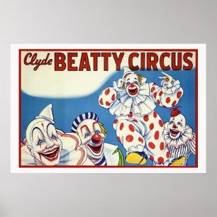 Póster Clyde Beatty Vintage Circus