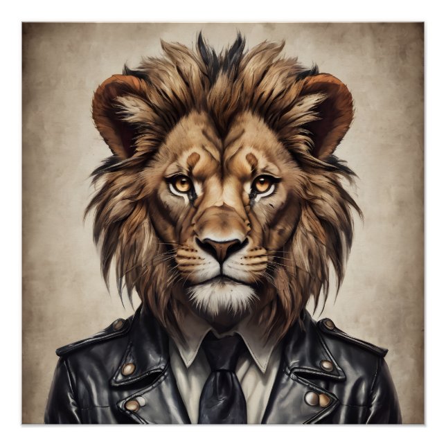 Póster Clyde el León (Anverso)