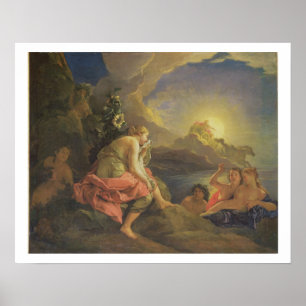 Póster Clytie transformada en un girasol, 1688 (aceite en