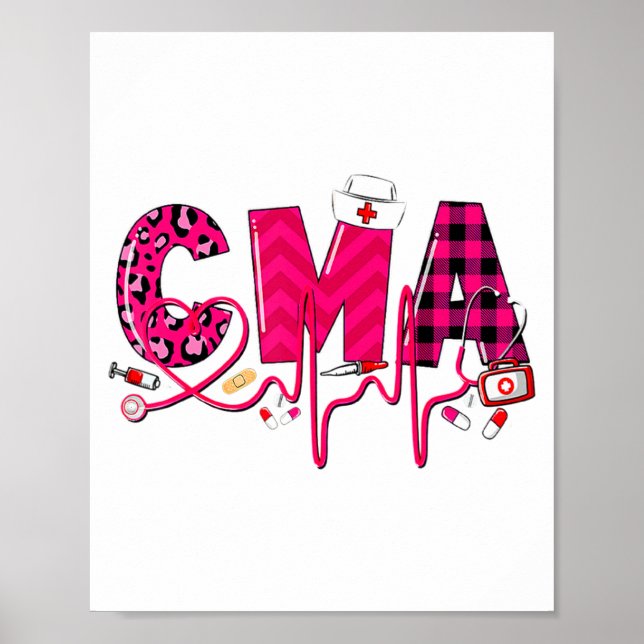 Póster Cma Medical Istant Valentines Day Nursing Valen  (Frente)