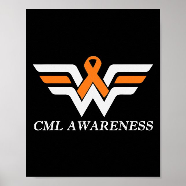 Póster Cml Warrior I m Fine Chronic Myeloid Leukemia Awar (Frente)
